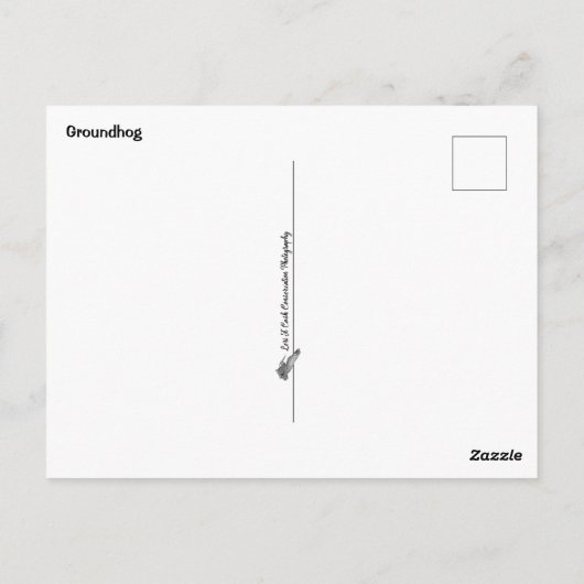 Groundhog Sunny Briefkaart (Achterkant)