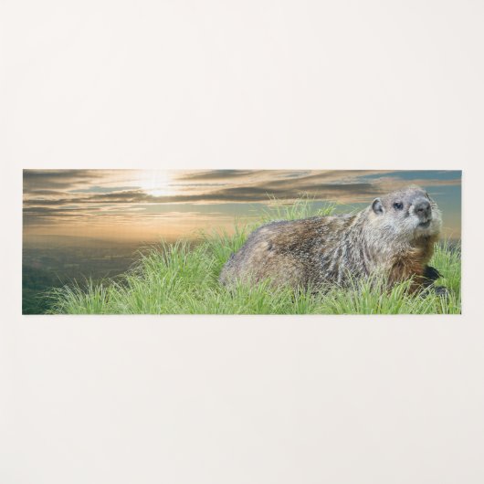 Groundhog Sunrise Yoga Mat (Voorkant (horizontaal))
