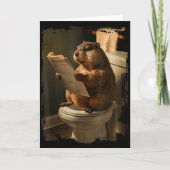 Groundhog Toilet  Kaart (Voorkant)