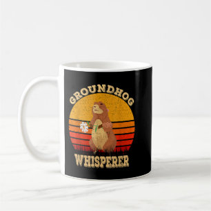 Groundhog Whisperer Funny Ground Hog Day 2020 Happ Koffiemok