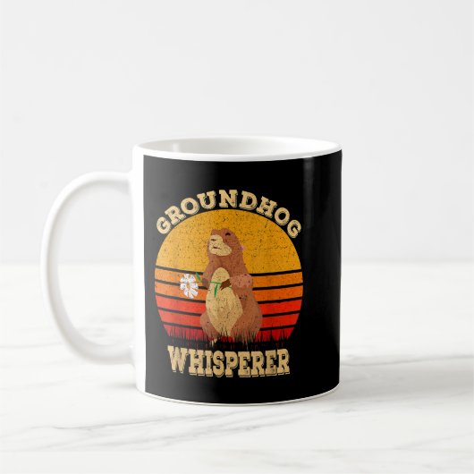 Groundhog Whisperer Funny Ground Hog Day 2020 Happ Koffiemok (Links)