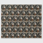 Groundhog With Mug of Beer Cadeaupapier (Vlak)