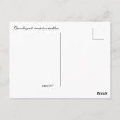 Groundhog/Woodchuck levert bloemen Briefkaart (Achterkant)