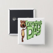 Groundhogs-dag Vierkante Button 5,1 Cm (Voorkant /achterkant)
