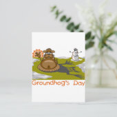 Groundhog's Day Briefkaart (Staand voorkant)