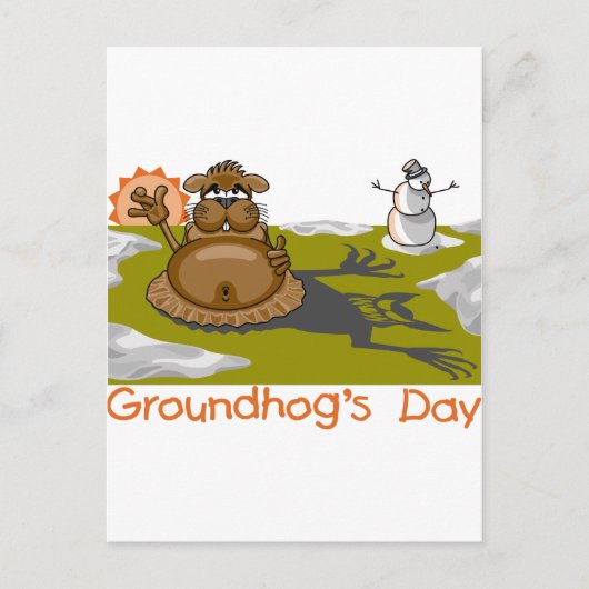 Groundhog's Day Briefkaart (Voorkant)