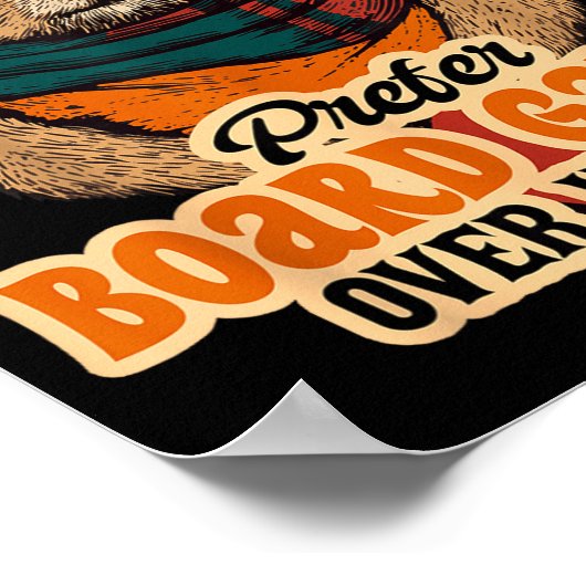 Groundhogs Prefer Board Games Over Winter  Poster (Hoek)