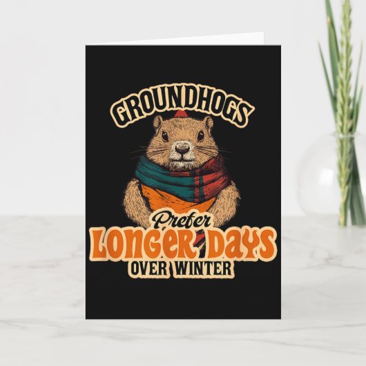 Groundhogs Prefer Longer Days Over Winter  Kaart (Voorkant)