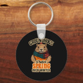 Groundhogs Prefer Spring Over Winter Groundhog Day Sleutelhanger (Voorkant)