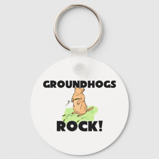 Groundhogs Rock Sleutelhanger (Voorkant)