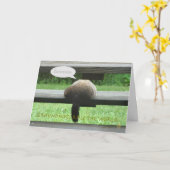 Groundhogs Rule Retirement Kaart (Gele Bloem)