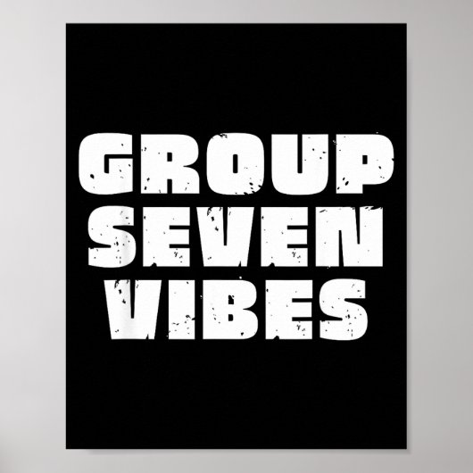 Group 7 Seven Vibes Elite Members Poster (Voorkant)