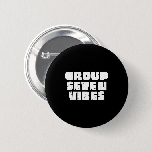 Group 7 Seven Vibes Elite Members  Ronde Button 5,7 Cm (Voorkant /achterkant)
