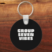 Group 7 Seven Vibes Elite Members  Sleutelhanger (Voorkant)