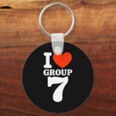 Group 7 Viral Trend I Love Group 7 Sarcastic G7 Me Sleutelhanger (Voorkant)