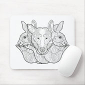 Group Animal Doodle Muismat (Met muis)
