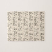 Group Chat Cute Bears Pattern Legpuzzel (Horizontaal)