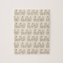 Group Chat Cute Bears Pattern Legpuzzel