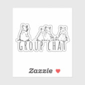Group Chat Cute Bears Sticker (Vel)