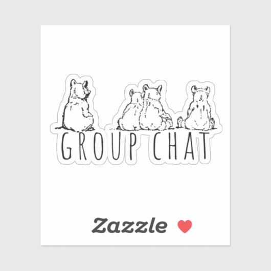 Group Chat Cute Bears Sticker (Vel)