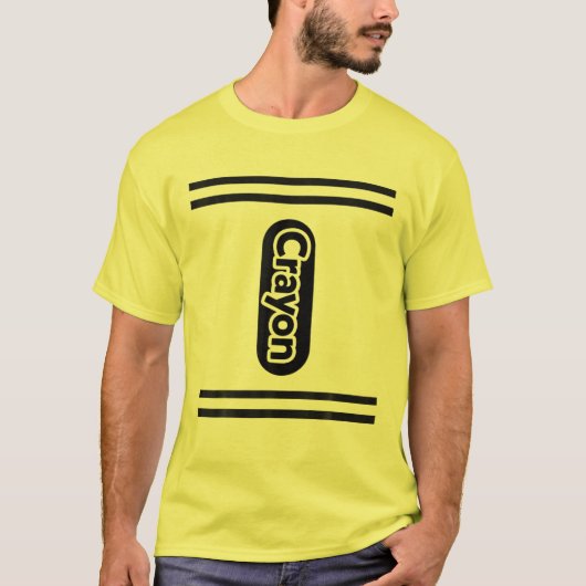 Group Family Halloween Costume Kinder YELLOW Crayo T-shirt (Voorkant)