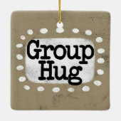 Group Hug-Ornament Keramisch Ornament (Achterkant)