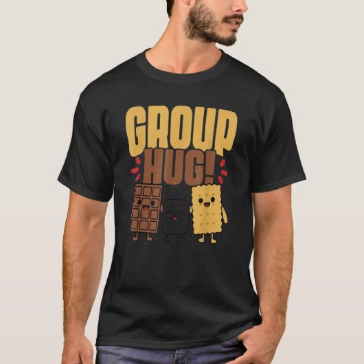 Group Hug S'more Campfire Chocolate Marshmallow Ca T-shirt (Voorkant)