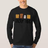 Group Hug S'mores Marshmallow Camping Campfire Smo T-shirt (Voorkant)