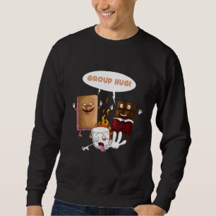 Group Hug Smores Marshmallows Cute Camping Funny F Trui