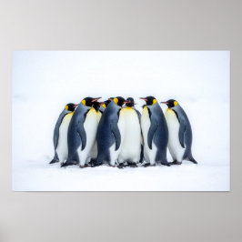 Group of Penguins Poster