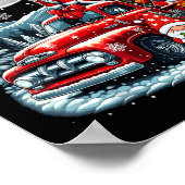 Group Xmas Gnome Snowman Santa Great Danes On Ckup Poster (Hoek)