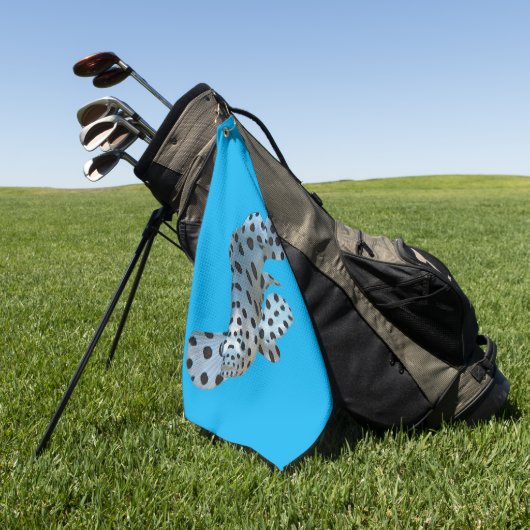 Grouper - Abstract ontwerp - Uitgesneden uit een f Golfhanddoek (Groen)