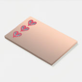 Groupervis - Rode Harten, verticaal gerangschikt | Post-it® Notes (Schuin)