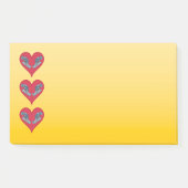 Groupervis - Rode Harten, verticaal gerangschikt | Post-it® Notes (Voorkant)