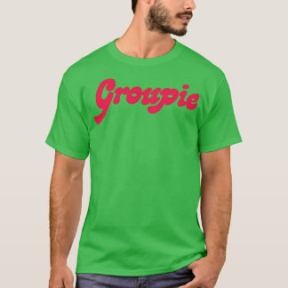Groupie Retro Typografie Ontwerp T-shirt