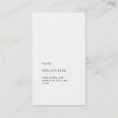 Groupon Elegant Marmer Faux Goud Wit Rand Visitekaartje (Achterkant)