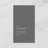 Groupon Graphite en Gold Visitekaartje (Achterkant)