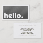 Groupon HALLO Black Stripes Company Visitekaartje (Voorkant / Achterkant)