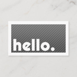 Groupon HALLO Black Stripes Company Visitekaartje