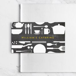 Groupon Kitchen Collage op de achtergrond van het  Visitekaartje