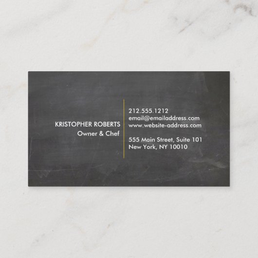 Groupon Kitchen Collage op de achtergrond van het  Visitekaartje (Achterkant)