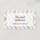 Groupon - Massage Therapist Graceful Chevron Visitekaartje (Voorkant)
