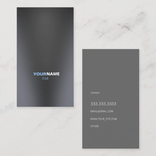 Groupon Metall Visitekaartje (Voorkant / Achterkant)