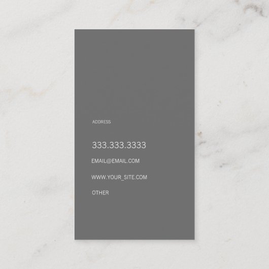 Groupon Metall Visitekaartje (Achterkant)