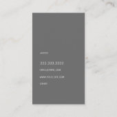 Groupon Modern Elegant Oranje Pattern Visitekaartje (Achterkant)