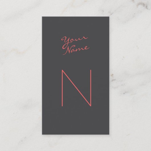 Groupon modern script visitekaartje (Voorkant)