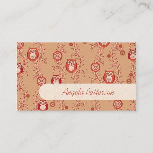 Groupon Owls mamls Calling Cards Contactkaartje (Voorkant)