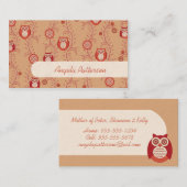 Groupon Owls mamls Calling Cards Contactkaartje (Voorkant / Achterkant)