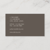 Groupon Taupe Damask Visitekaartje (Achterkant)