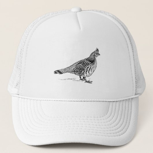 Grouse Bird Sletch Trucker Pet (Voorkant)